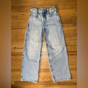 Abercrombie Kids Light Wash Wide Leg Jeans